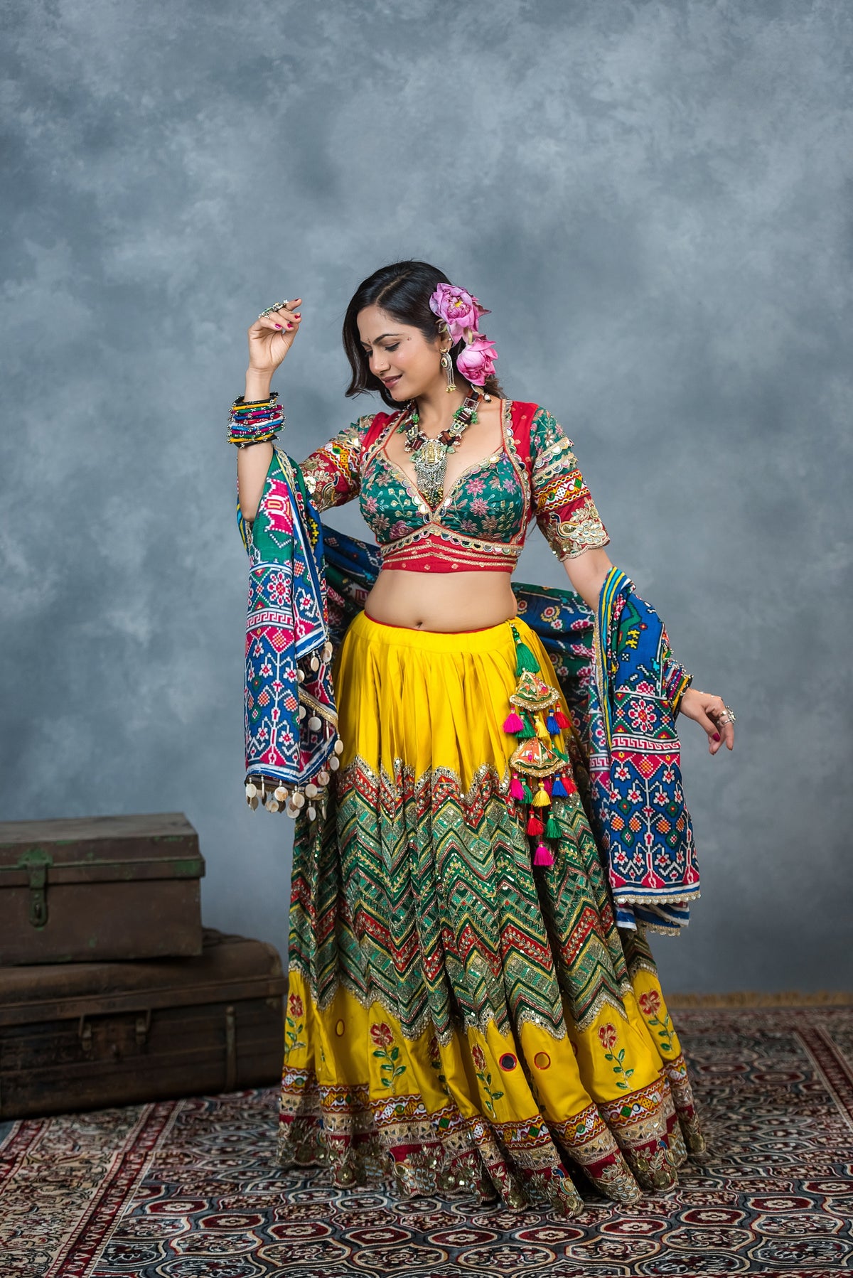 Morni Rang Chaniya Choli Set
