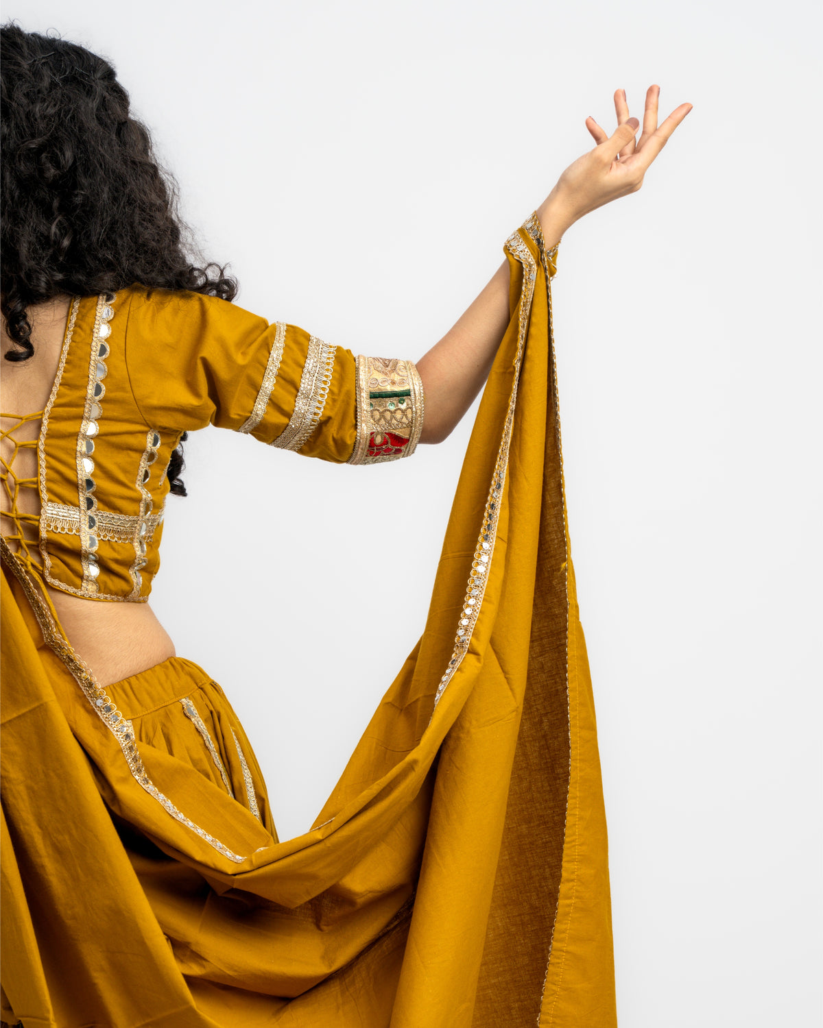 Kesariya Garba Chaniya Choli Set