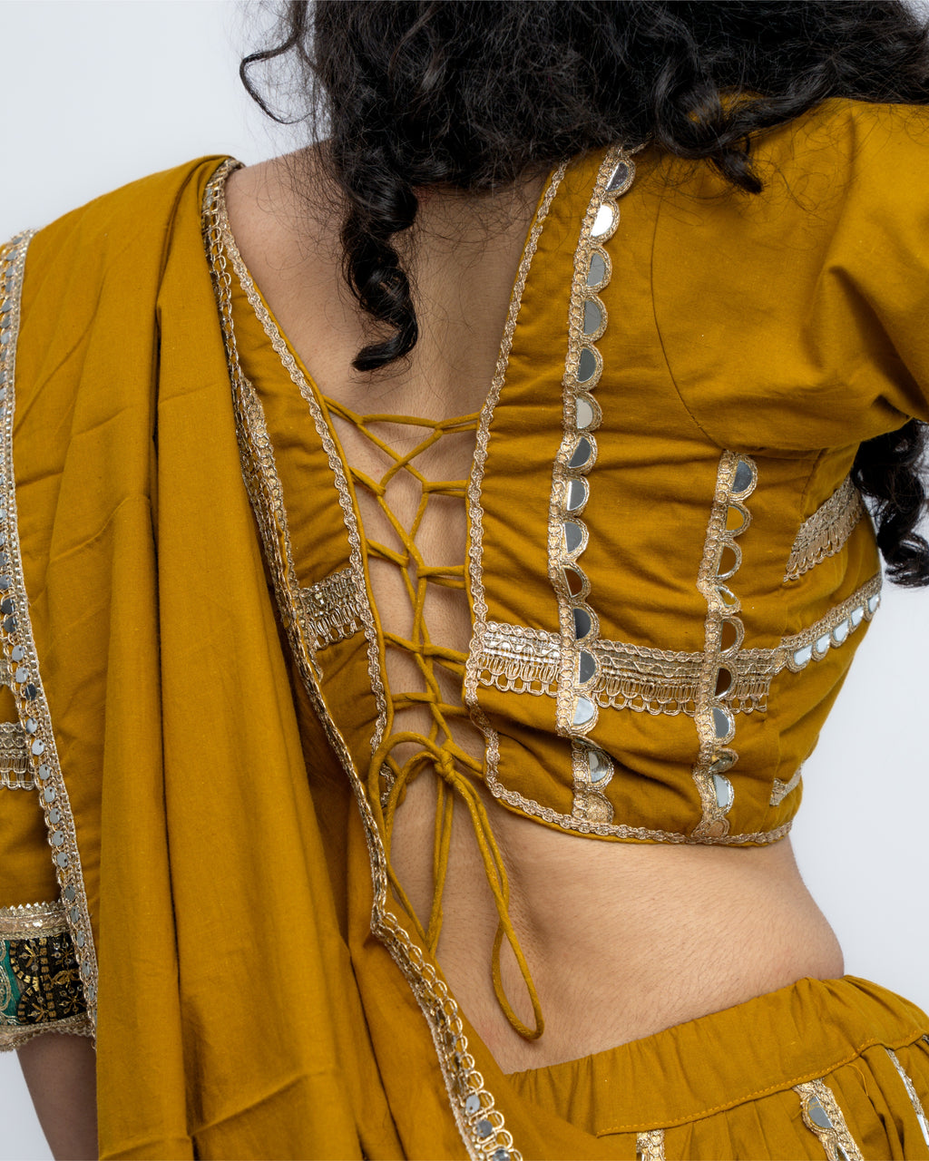 Kesariya Garba Chaniya Choli Set