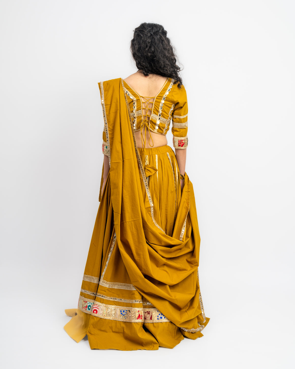 Kesariya Garba Chaniya Choli Set