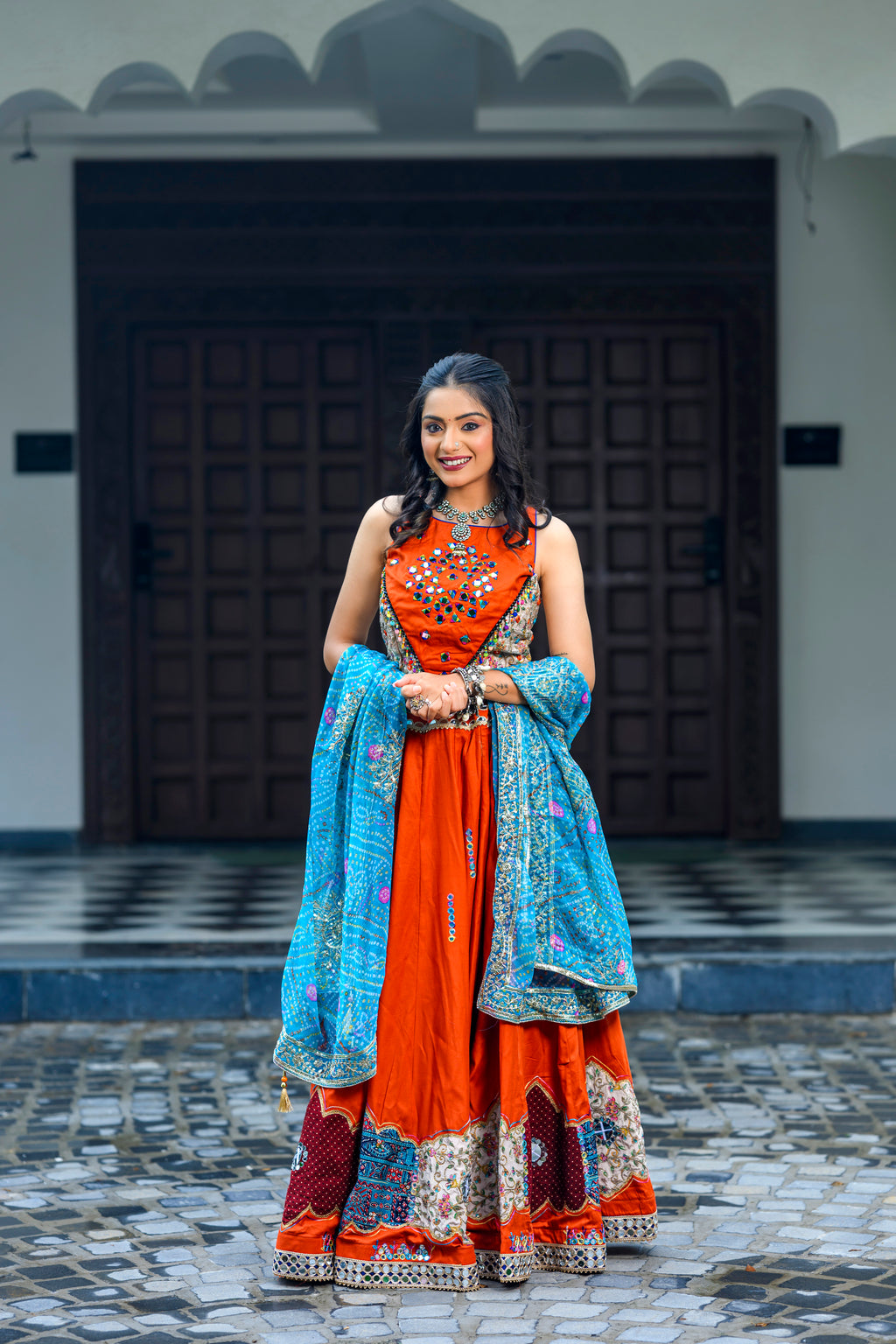 Kesariya Koyal Chaniya Choli Set