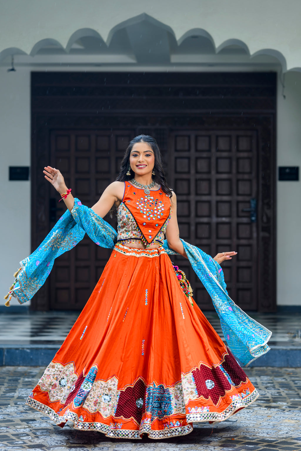 Kesariya Koyal Chaniya Choli Set