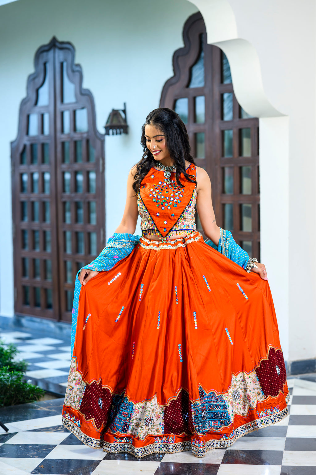 Kesariya Koyal Chaniya Choli Set