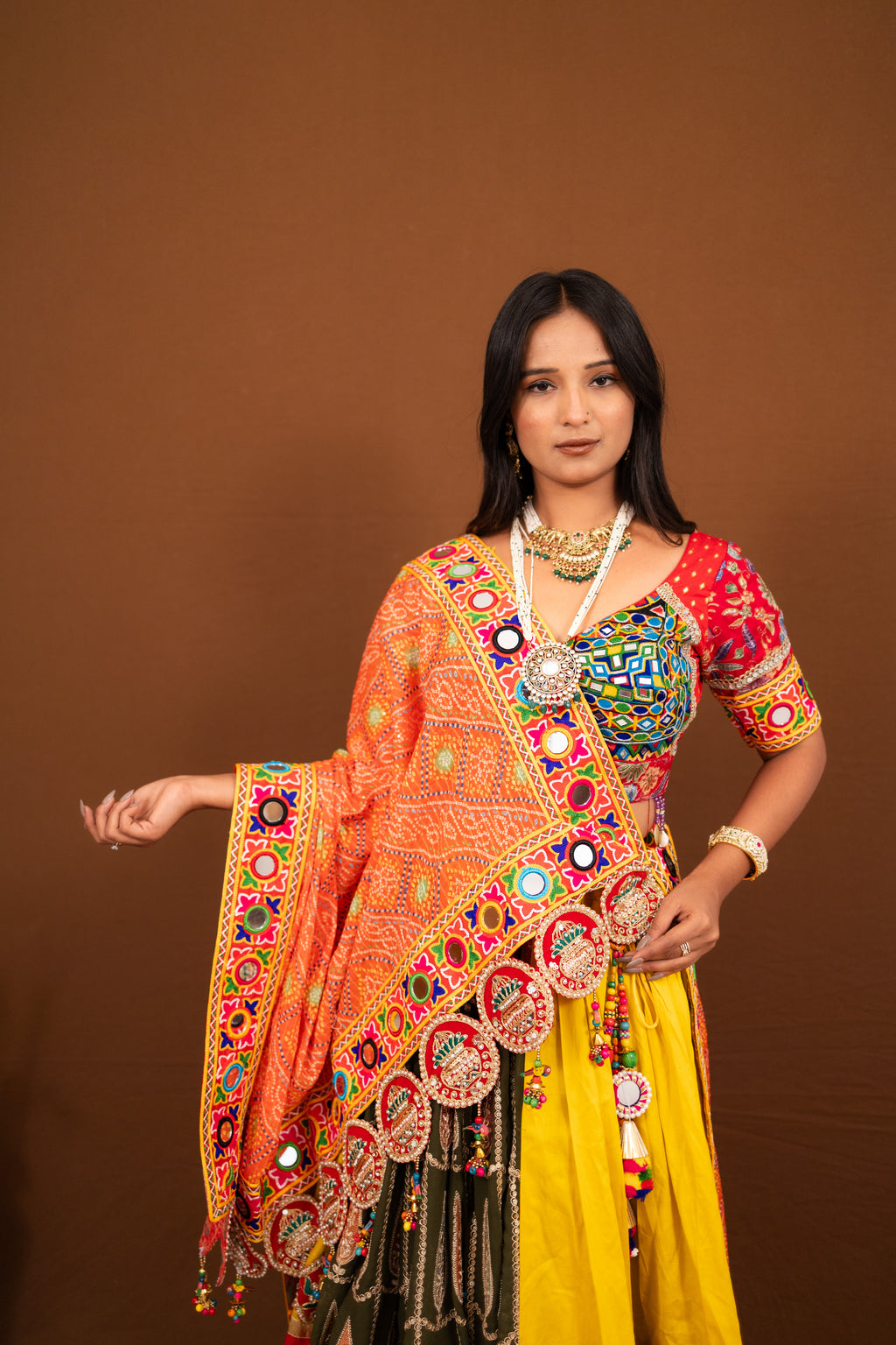 Ghoomar Gulal Chaniya Choli Set
