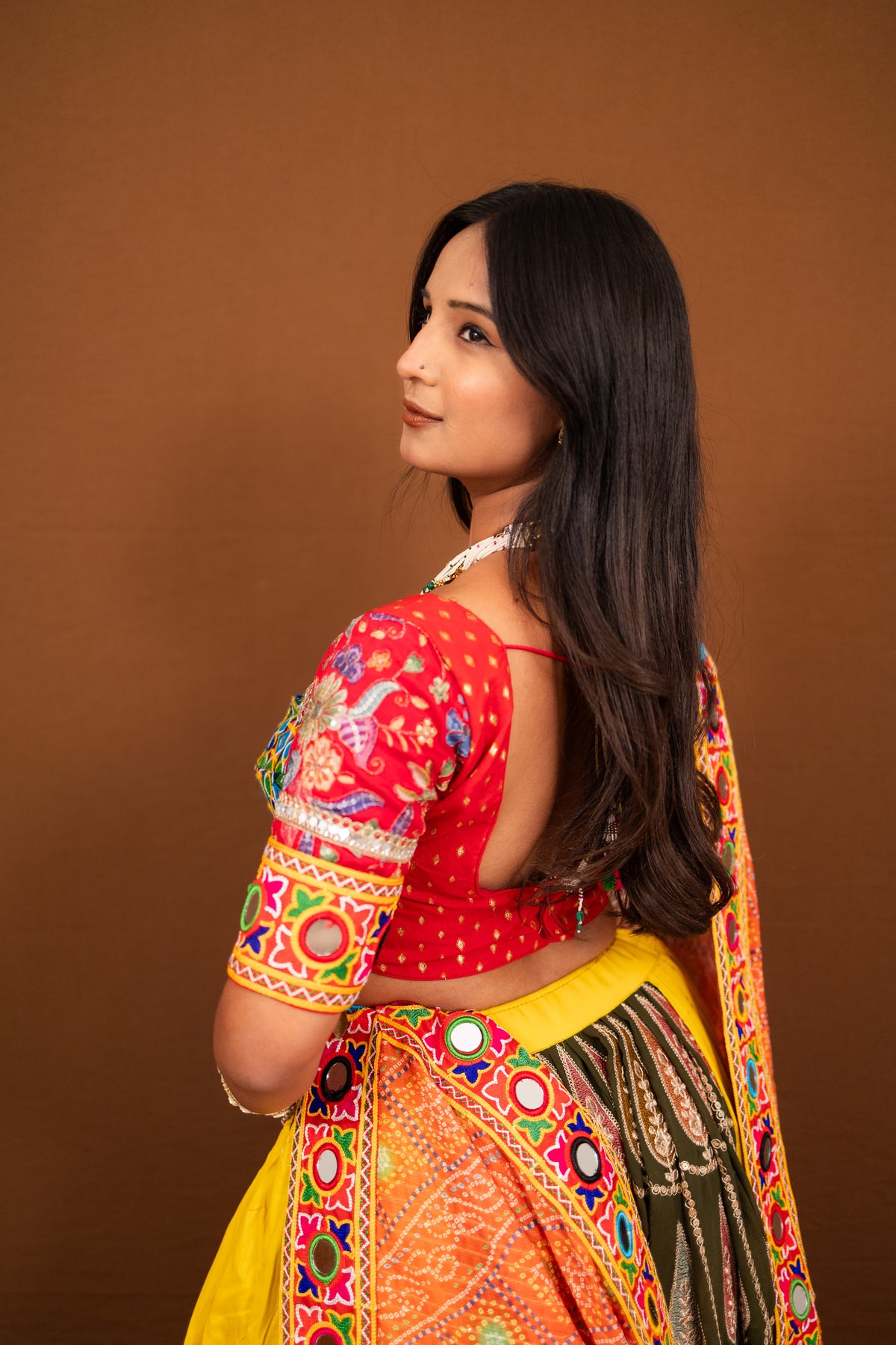 Ghoomar Gulal Chaniya Choli Set