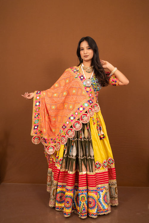 Ghoomar Gulal Chaniya Choli Set
